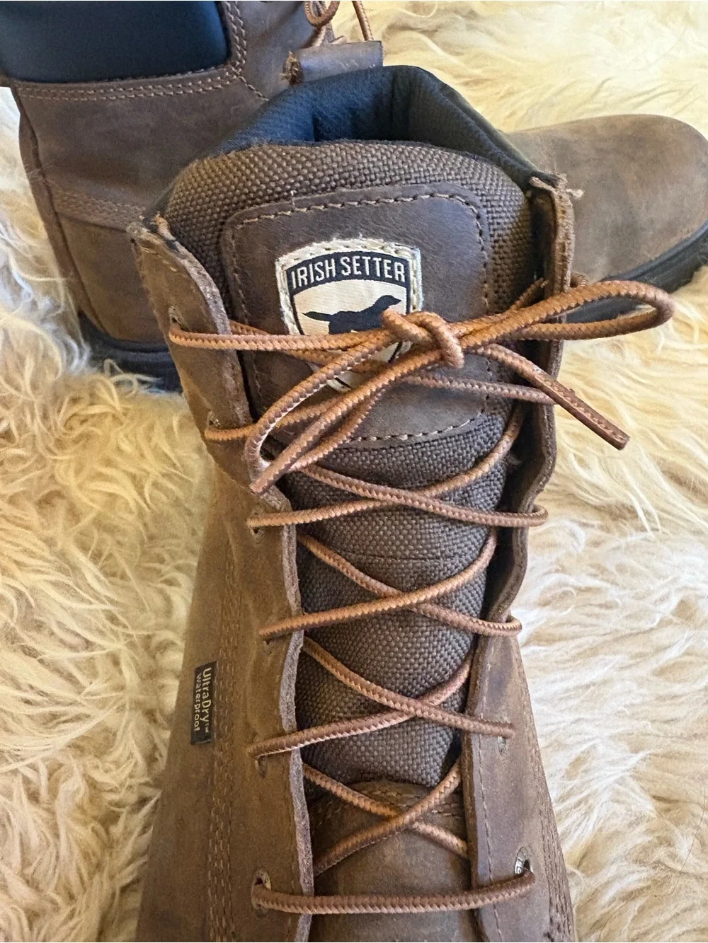 Irish Setter Brown Lace-Up Men's Work Boots